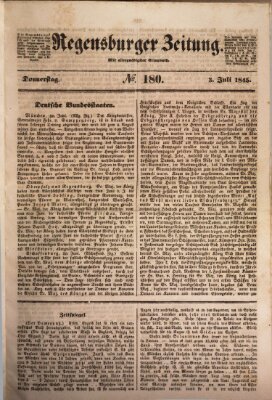 Regensburger Zeitung Donnerstag 3. Juli 1845