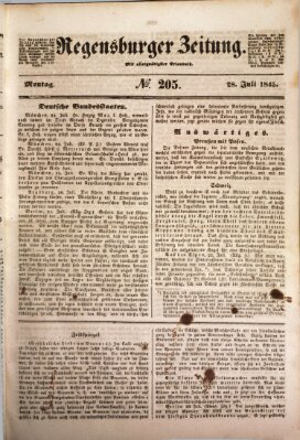 Regensburger Zeitung Montag 28. Juli 1845