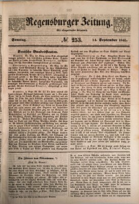 Regensburger Zeitung Sonntag 14. September 1845