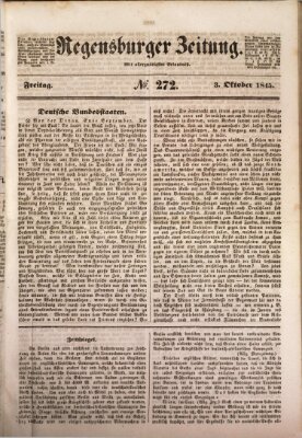 Regensburger Zeitung Freitag 3. Oktober 1845