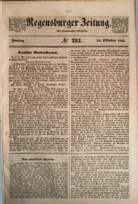 Regensburger Zeitung Freitag 24. Oktober 1845