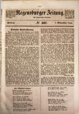 Regensburger Zeitung Freitag 7. November 1845