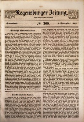 Regensburger Zeitung Samstag 8. November 1845