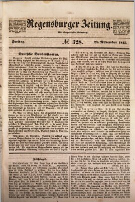 Regensburger Zeitung Freitag 28. November 1845