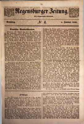 Regensburger Zeitung Sonntag 4. Januar 1846