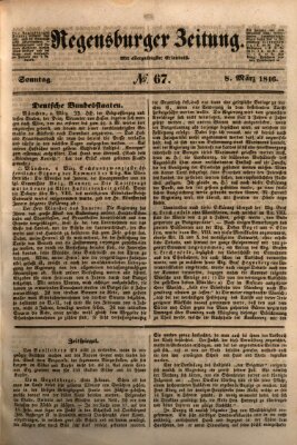 Regensburger Zeitung Sonntag 8. März 1846