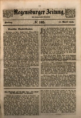 Regensburger Zeitung Freitag 17. April 1846