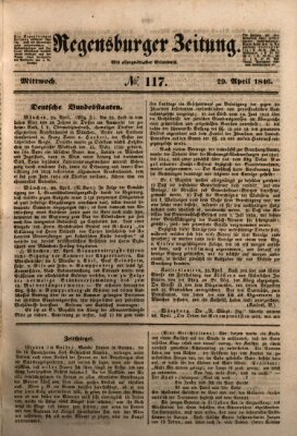 Regensburger Zeitung Mittwoch 29. April 1846