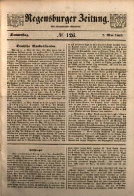 Regensburger Zeitung Donnerstag 7. Mai 1846