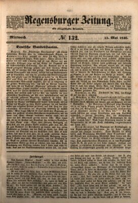 Regensburger Zeitung Mittwoch 13. Mai 1846