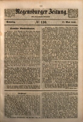 Regensburger Zeitung Sonntag 17. Mai 1846