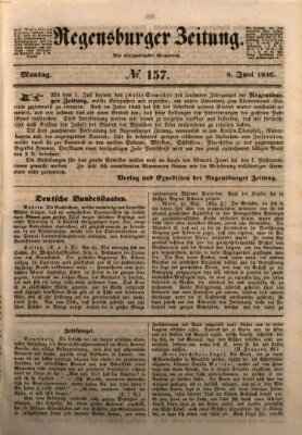 Regensburger Zeitung Montag 8. Juni 1846