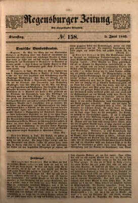 Regensburger Zeitung Dienstag 9. Juni 1846