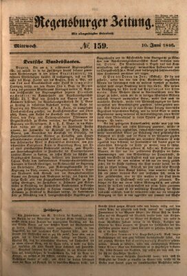 Regensburger Zeitung Mittwoch 10. Juni 1846