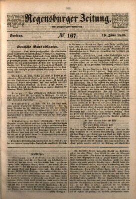 Regensburger Zeitung Freitag 19. Juni 1846