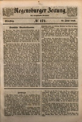 Regensburger Zeitung Dienstag 23. Juni 1846