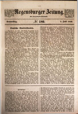 Regensburger Zeitung Donnerstag 2. Juli 1846