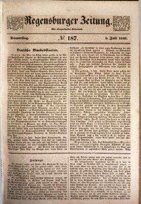 Regensburger Zeitung Donnerstag 9. Juli 1846