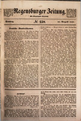 Regensburger Zeitung Sonntag 30. August 1846