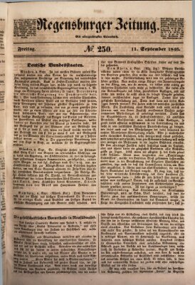 Regensburger Zeitung Freitag 11. September 1846