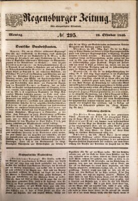 Regensburger Zeitung Montag 26. Oktober 1846