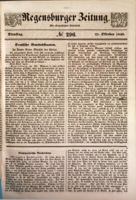 Regensburger Zeitung Dienstag 27. Oktober 1846