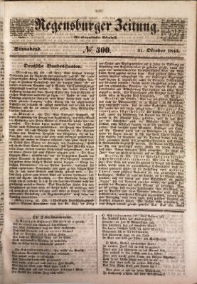 Regensburger Zeitung Samstag 31. Oktober 1846