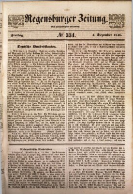 Regensburger Zeitung Freitag 4. Dezember 1846