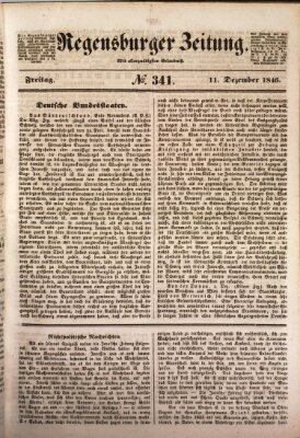 Regensburger Zeitung Freitag 11. Dezember 1846