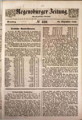 Regensburger Zeitung Sonntag 20. Dezember 1846