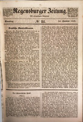 Regensburger Zeitung Sonntag 24. Januar 1847