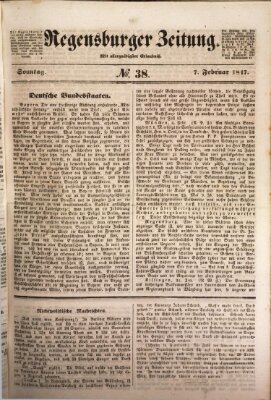 Regensburger Zeitung Sonntag 7. Februar 1847