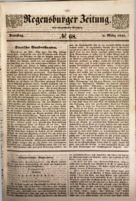 Regensburger Zeitung Dienstag 9. März 1847