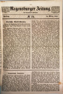 Regensburger Zeitung Freitag 12. März 1847