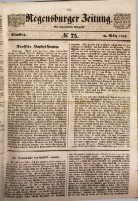 Regensburger Zeitung Dienstag 16. März 1847