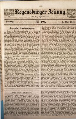 Regensburger Zeitung Freitag 7. Mai 1847