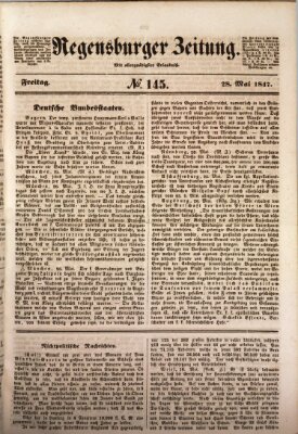 Regensburger Zeitung Freitag 28. Mai 1847