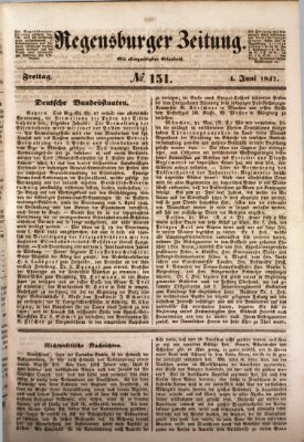 Regensburger Zeitung Freitag 4. Juni 1847