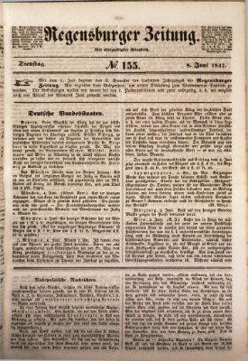 Regensburger Zeitung Dienstag 8. Juni 1847