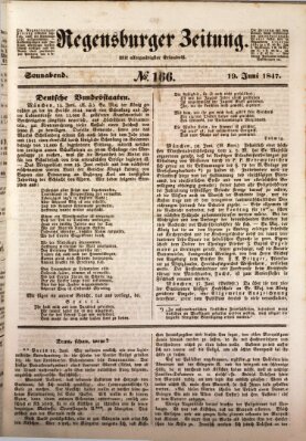 Regensburger Zeitung Samstag 19. Juni 1847