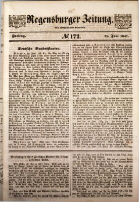 Regensburger Zeitung Freitag 25. Juni 1847