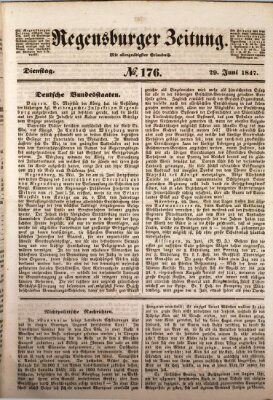 Regensburger Zeitung Dienstag 29. Juni 1847