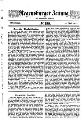 Regensburger Zeitung Mittwoch 21. Juli 1847