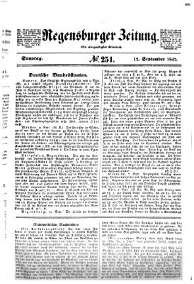 Regensburger Zeitung Sonntag 12. September 1847