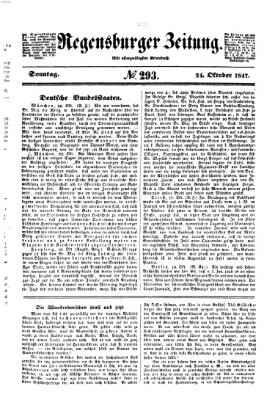 Regensburger Zeitung Sonntag 24. Oktober 1847