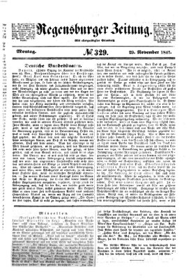 Regensburger Zeitung Montag 29. November 1847