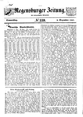 Regensburger Zeitung Donnerstag 9. Dezember 1847