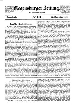 Regensburger Zeitung Samstag 11. Dezember 1847