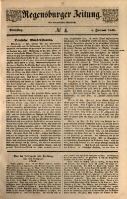 Regensburger Zeitung Dienstag 4. Januar 1848