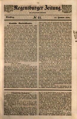 Regensburger Zeitung Dienstag 11. Januar 1848